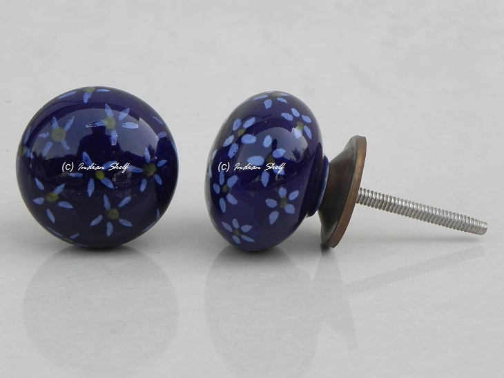 Navy Blue Flat Knob (1)